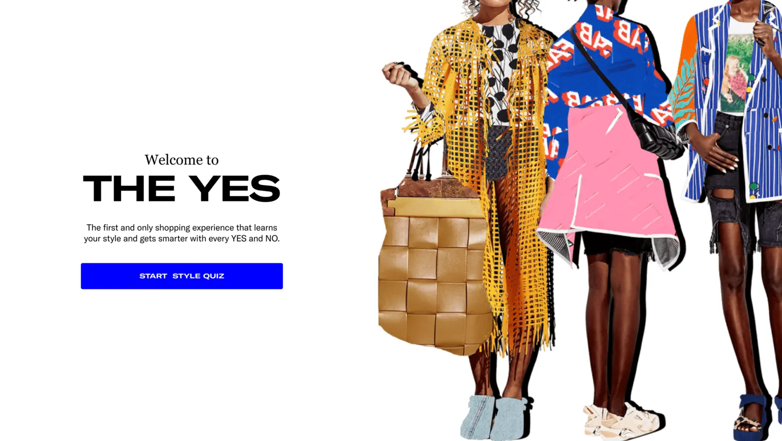 THE YES home screen